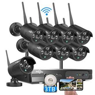 Hiseeu Black Wireless Security Camera System Review: 5MP NVR Kit